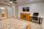Excellent Master Bedroom with TV and Desk